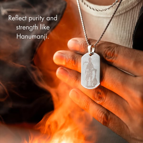 Hanuman Chalisha Pendant with Chain