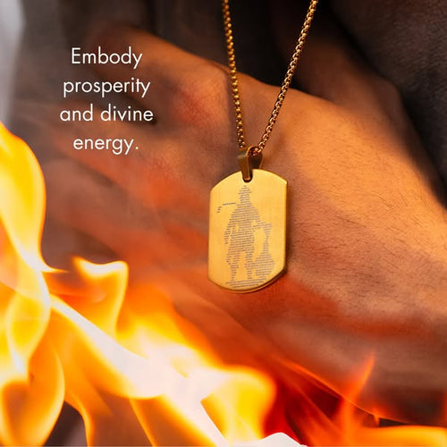 Hanuman Chalisha Pendant with Chain